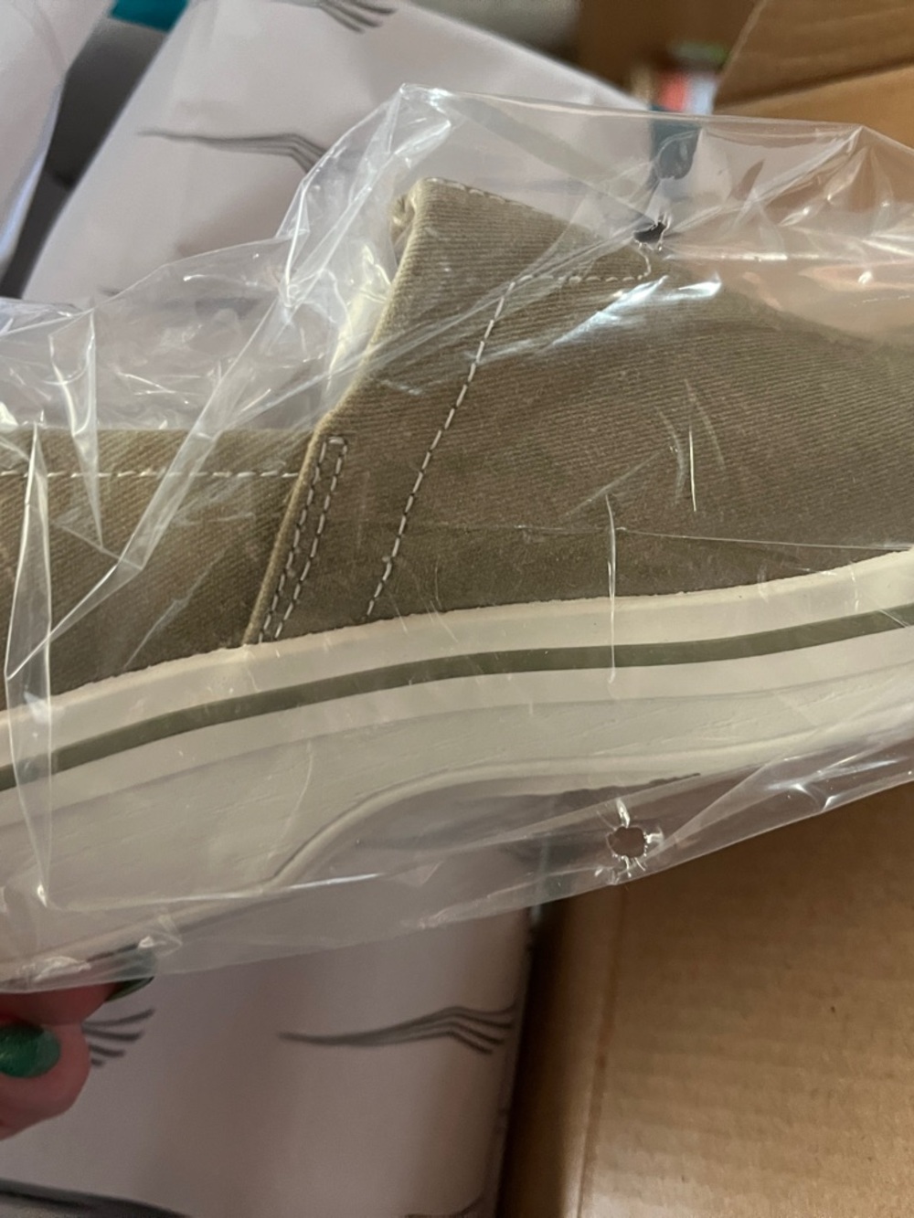 Dansko Kids Olive Canvas Slip-On Sneakers